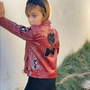 Girls leather  jacket